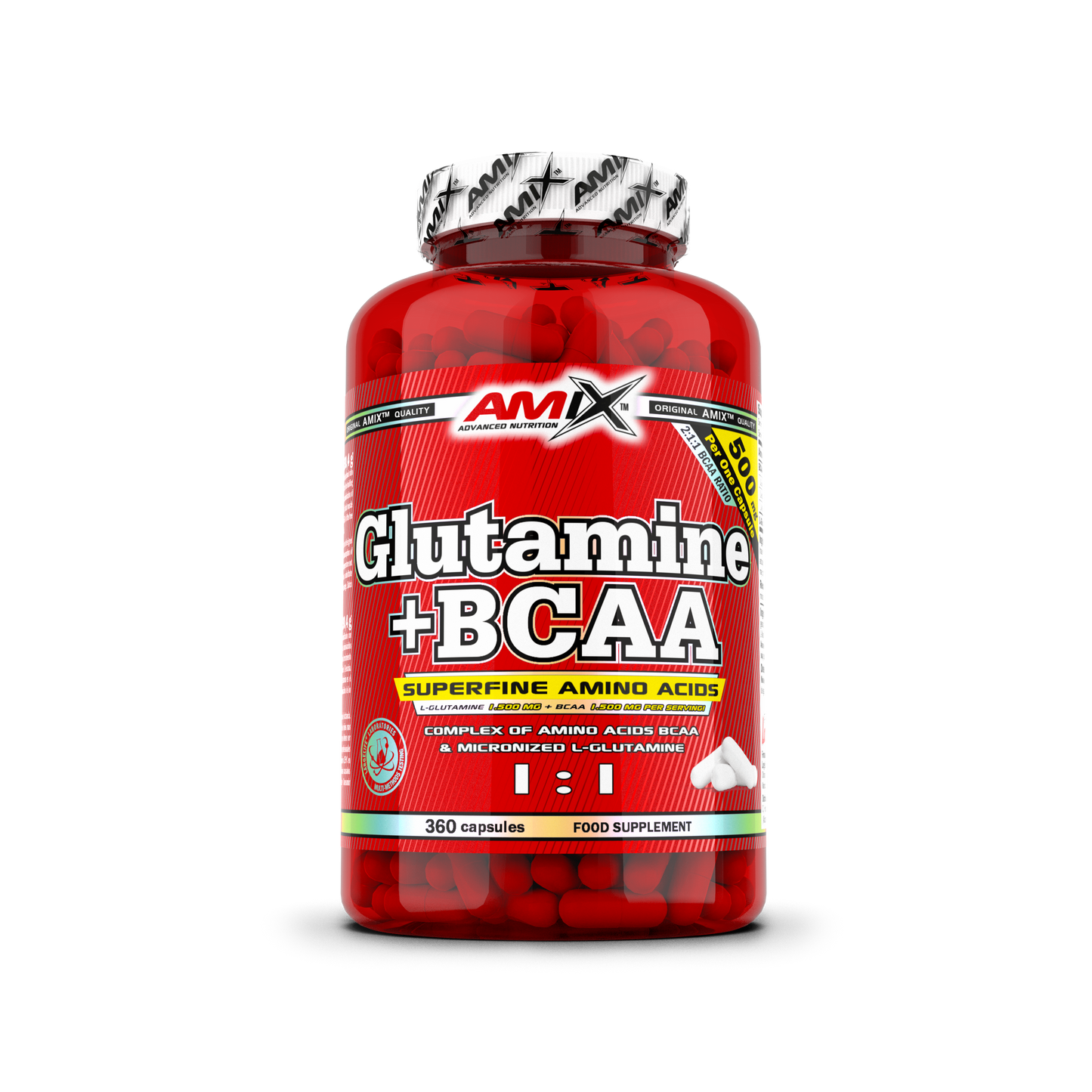 AMIX GLUTAMINE+BCAA 360 CAPS